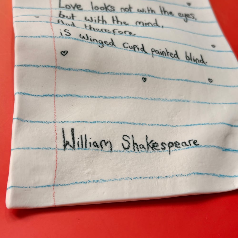 Image of ‘Love’ Shakespeare note 