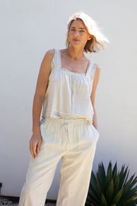 Image 2 of Lined Mens Pant in Oat Stripe