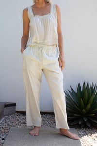 Image 5 of Lined Mens Pant in Oat Stripe