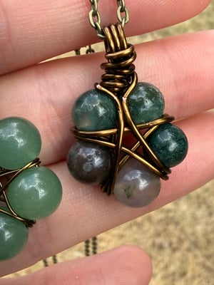 Vintage Bronze Pentacle Pendants