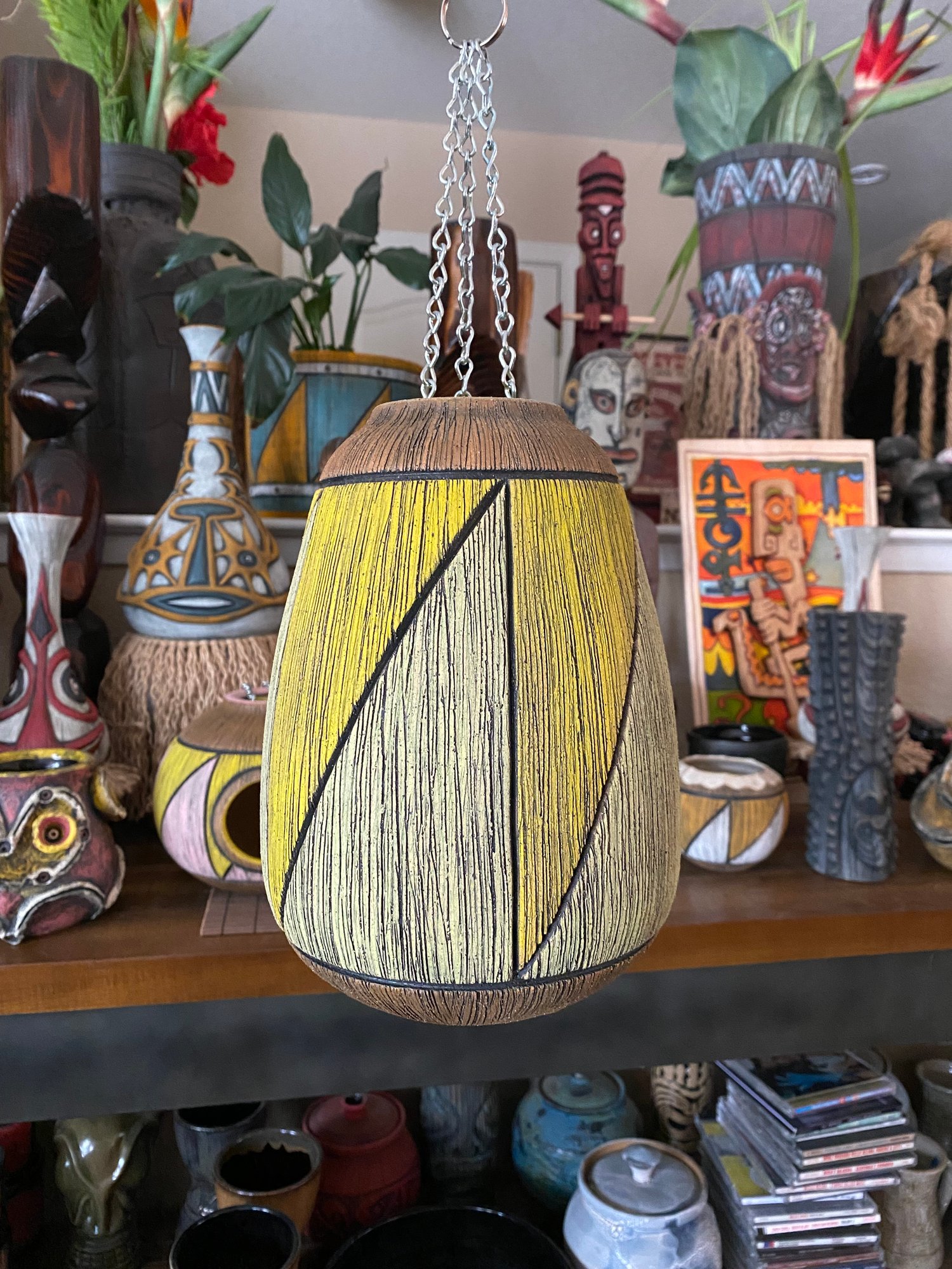 Image of Yellow/Green Birdhouse (b) - US Shipping Included 