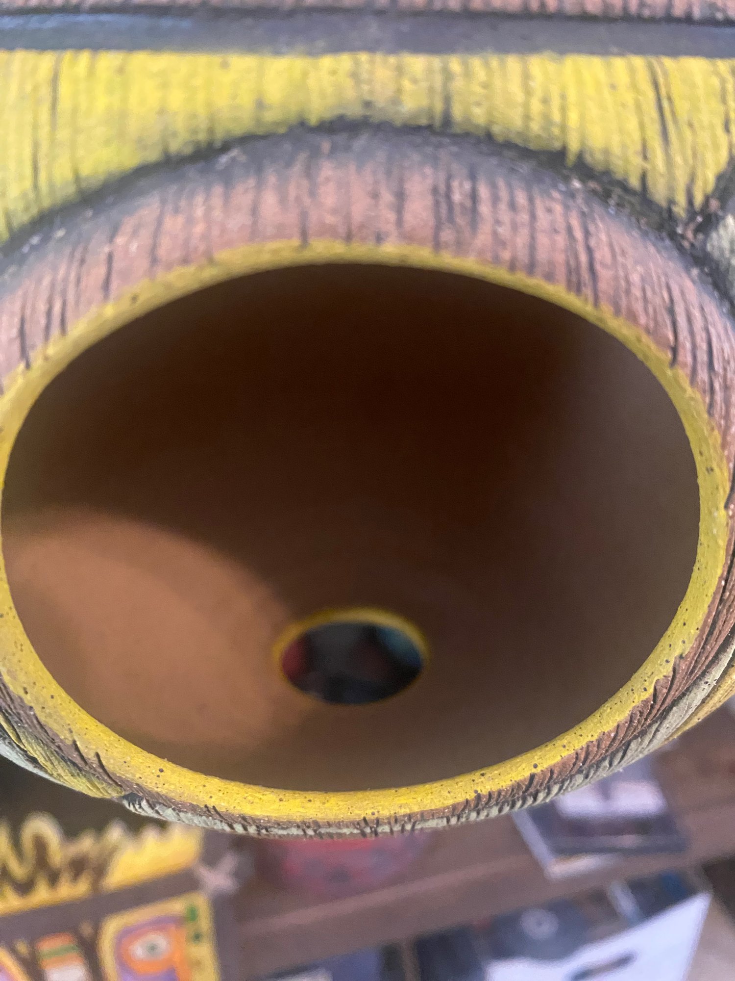 Image of Yellow/Green Birdhouse (c) - US Shipping Included 