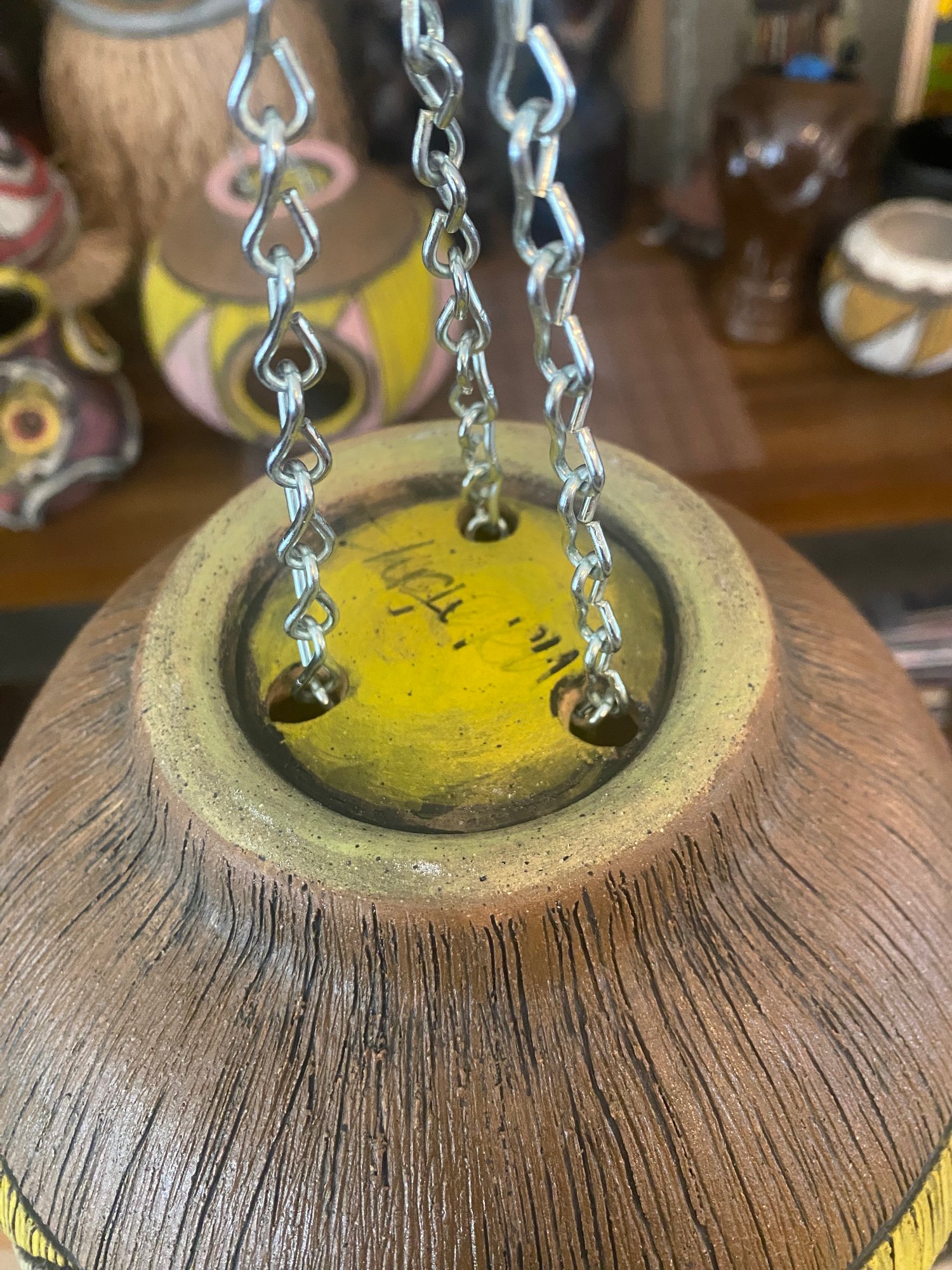 Image of Yellow/Green Birdhouse (c) - US Shipping Included 