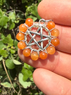 Stone Pentacle Pendants