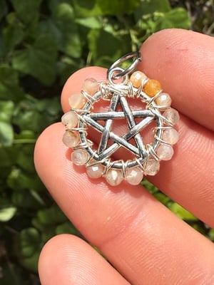 Stone Pentacle Pendants