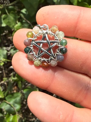 Stone Pentacle Pendants
