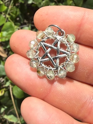 Stone Pentacle Pendants