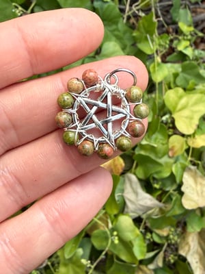 Stone Pentacle Pendants