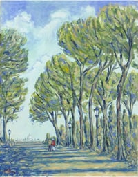 Vatican Gardens - Original Oil Painting