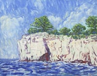French Cliffs - Original Oil Painting