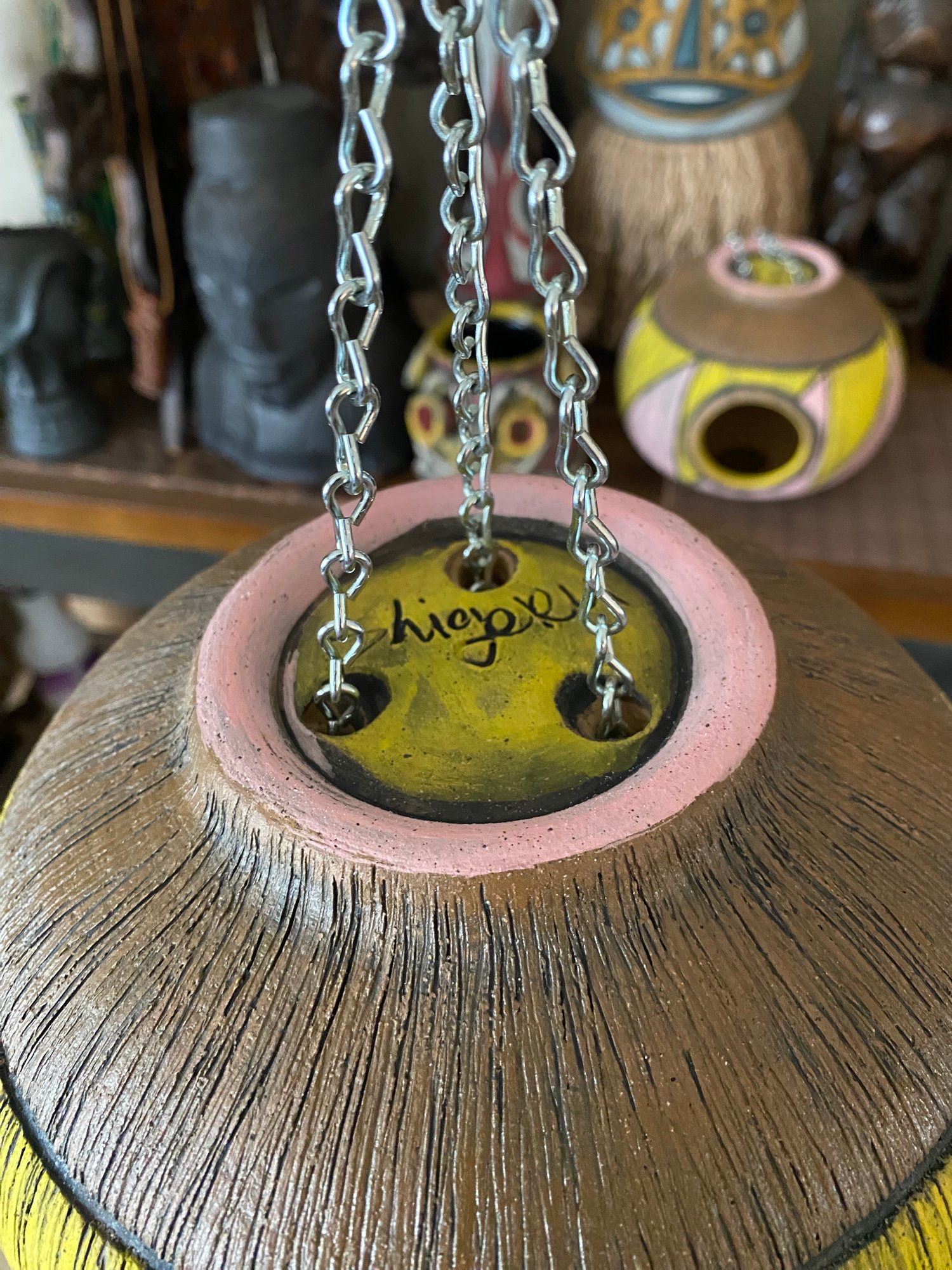 Image of Pink/Yellow Birdhouse (a) - US Shipping Included 