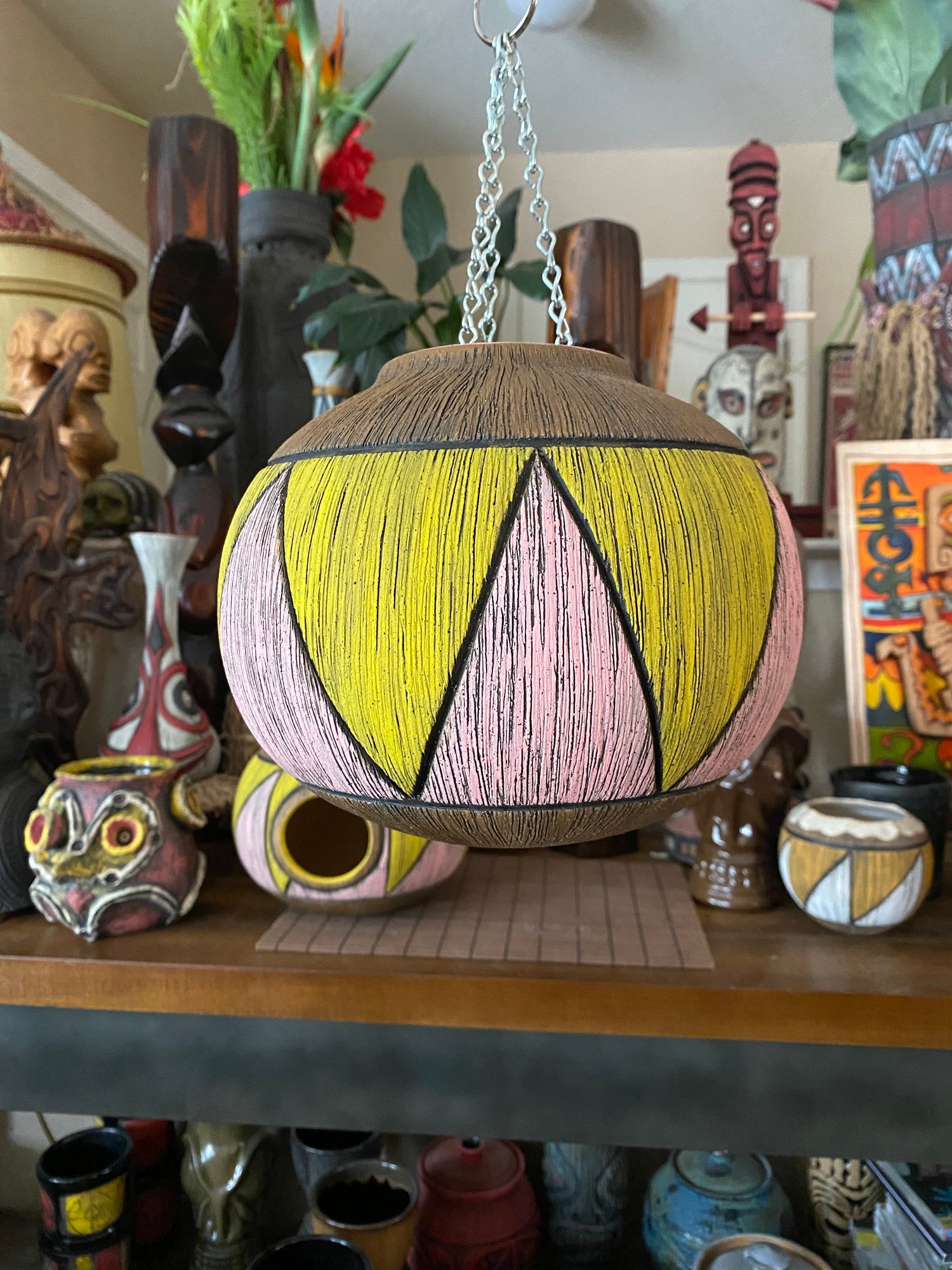 Image of Pink/Yellow Birdhouse (a) - US Shipping Included 