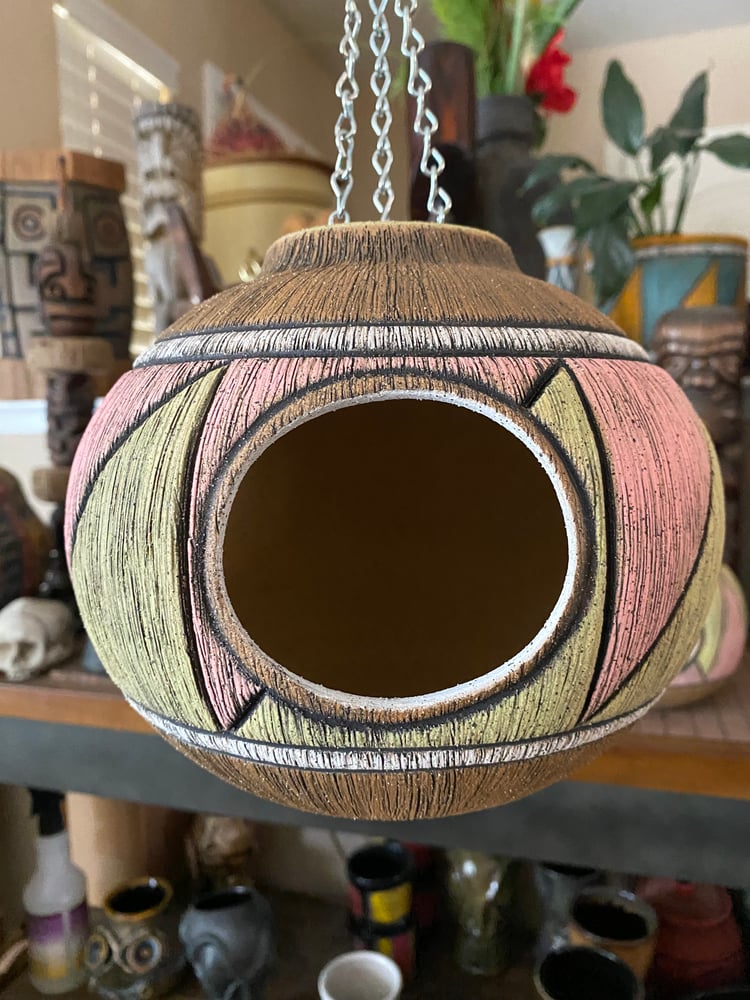 Image of Pink/Green Birdhouse (a) - US Shipping Included 