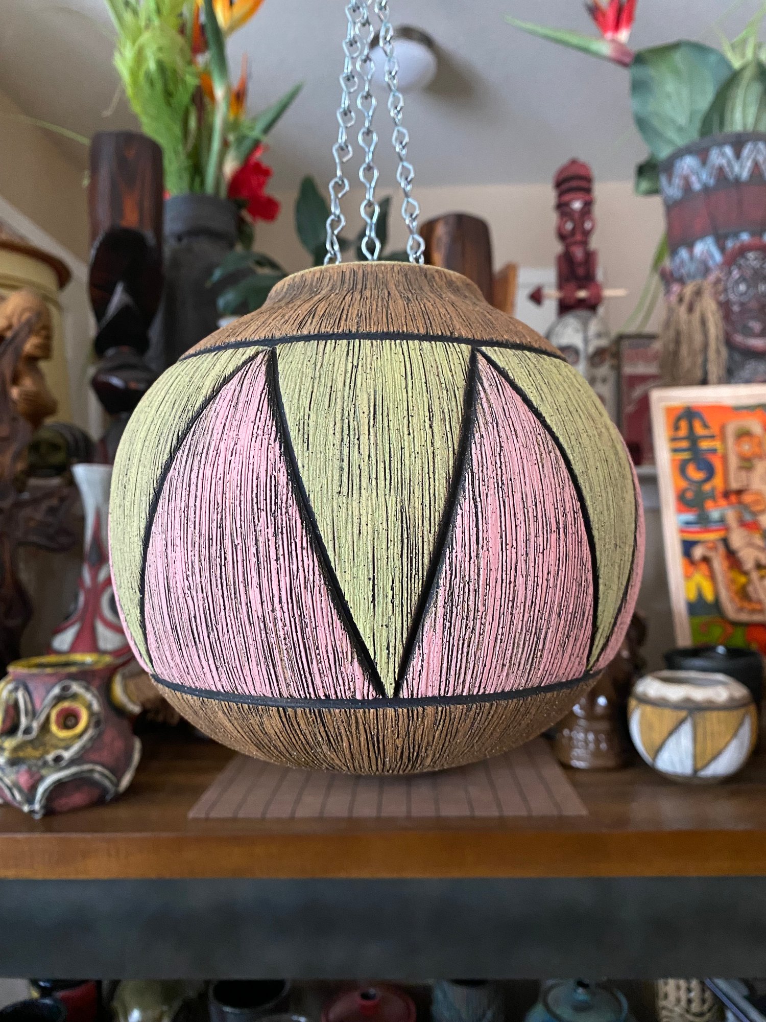 Image of Pink/Green Birdhouse (b) - US Shipping Included 