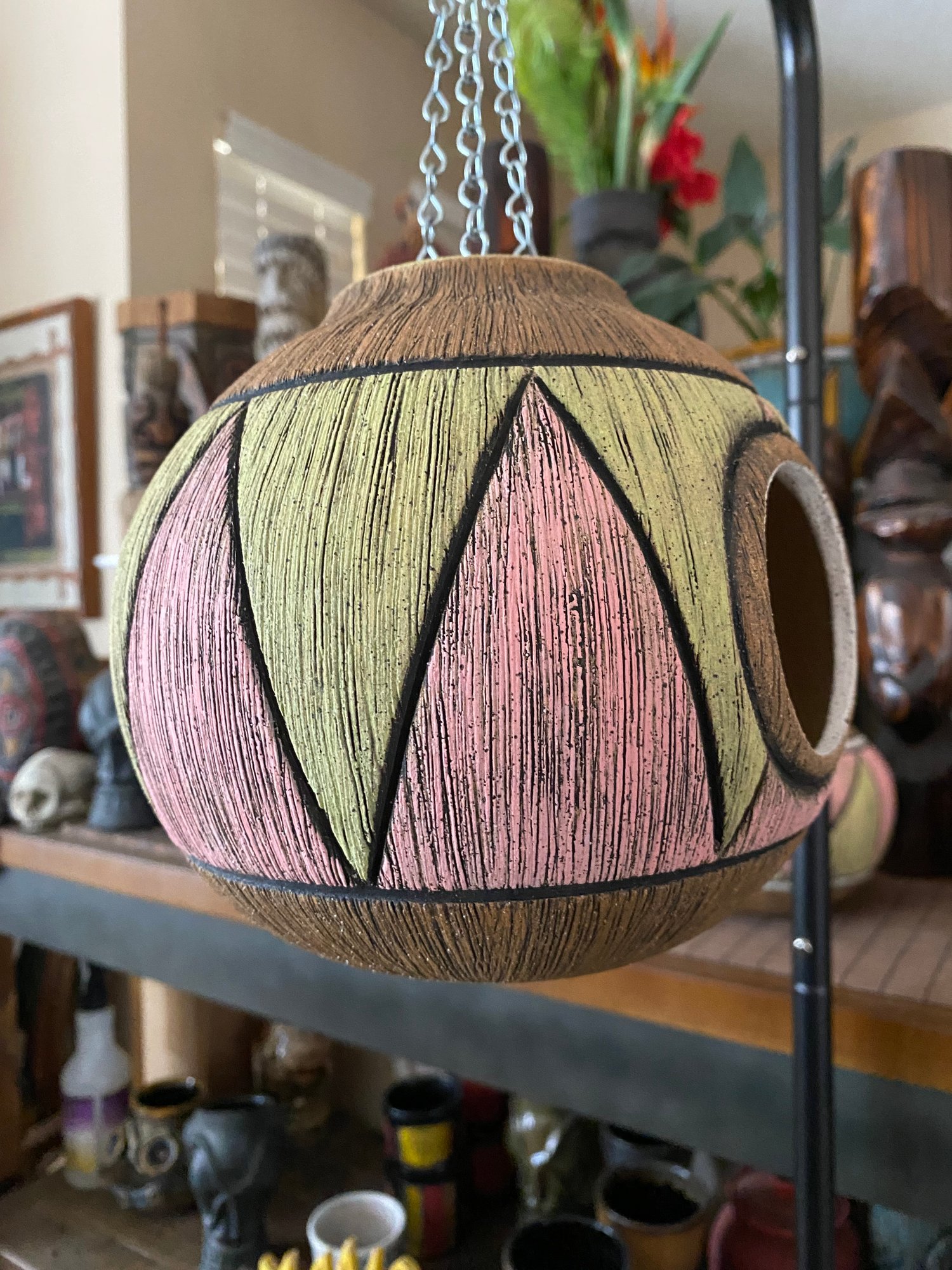 Image of Pink/Green Birdhouse (b) - US Shipping Included 