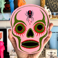 pink skull cutout