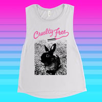 Image 1 of Cruelty Free Bunny Muscle Tank