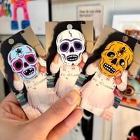 skull mask pins
