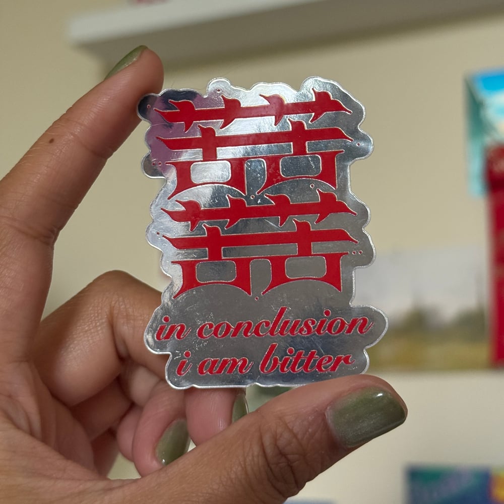 Image of Bitterness Mirror Stickers