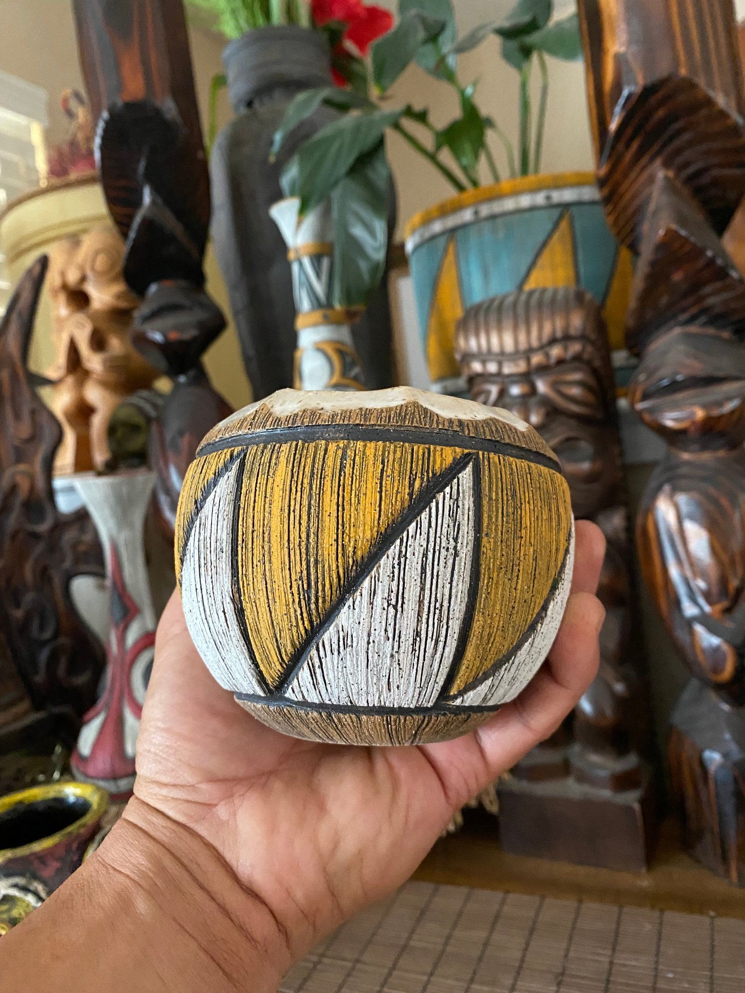 Image of Orange/White Coconut Mug - US Shipping Included 