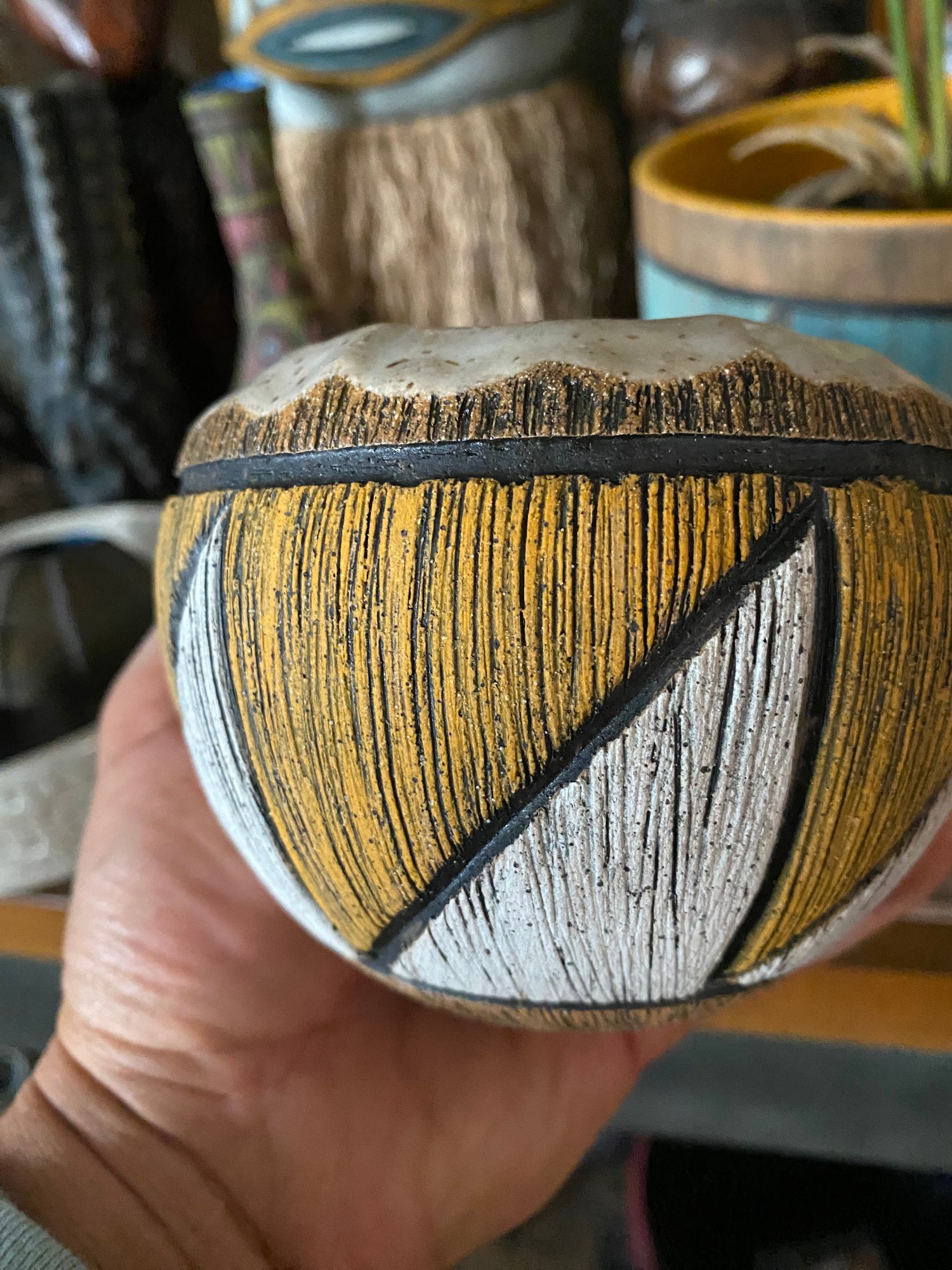 Image of MADE TO ORDER- Orange/White Coconut Mug - US Shipping Included 