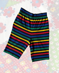 Image 1 of Vintage Esprit Teen Long Striped Shorts-15y