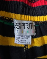 Image 4 of Vintage Esprit Teen Long Striped Shorts-15y