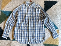 Image 1 of 45 rpm Umii indigo dyed button down shirt, size 4 (fits slim M/L)