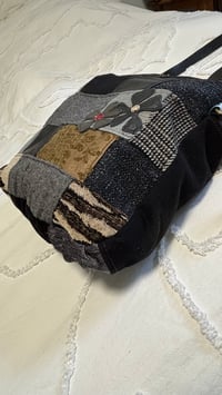 Image 2 of Patchwork Messenger Bag - Coal