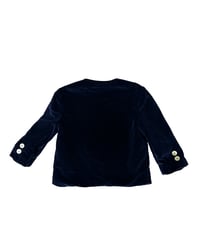 Image 2 of Vintage Velvet Navy Blazer-2T