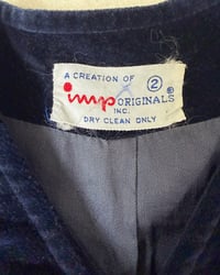 Image 3 of Vintage Velvet Navy Blazer-2T