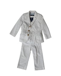 Image 2 of Crewcuts Three Piece Striped Seersucker Suit-3T