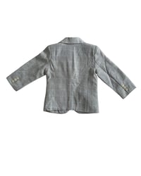 Image 2 of Gray Checkered Blazer w/ Matching Bowtie-2T