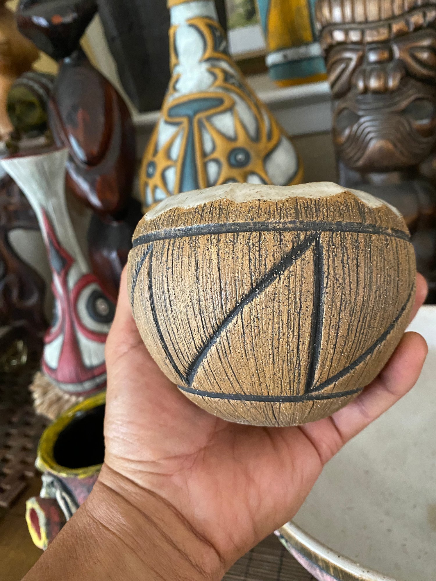 Image of MADE TO ORDER- Classic Brown Coconut Mug - US Shipping Included 