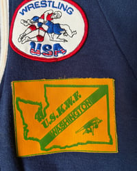 Image 3 of Vintage WA State Wrestling Warm Up Jacket-10/12