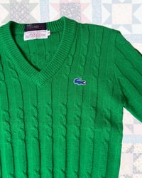 Image 1 of Vintage Lacoste IZOD Cable Knit Sweater-12