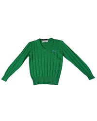 Image 2 of Vintage Lacoste IZOD Cable Knit Sweater-12