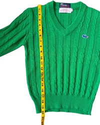 Image 7 of Vintage Lacoste IZOD Cable Knit Sweater-12
