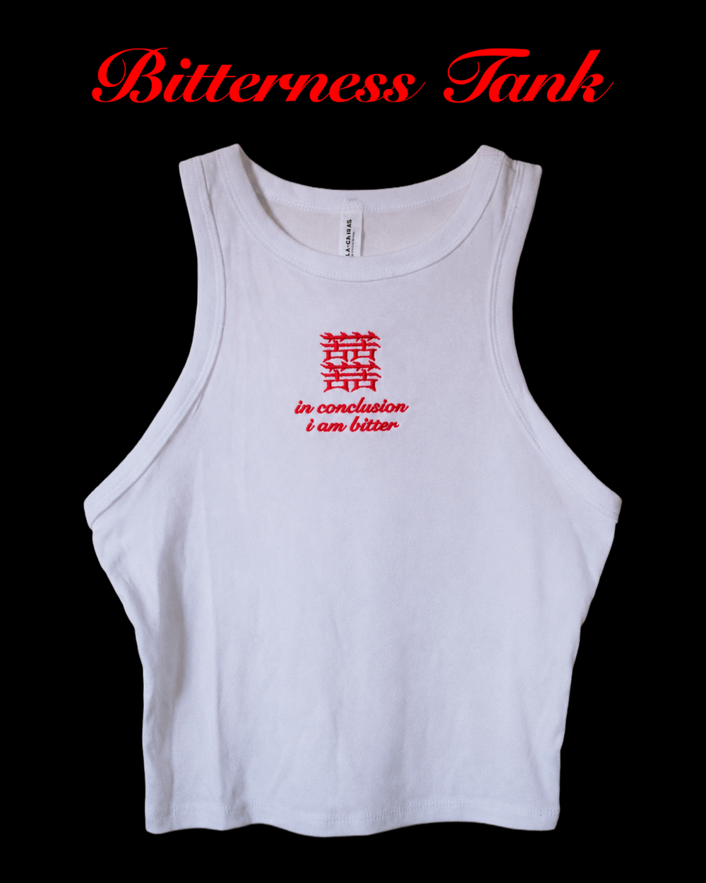 Image of Bitterness Crop Tank [+Sticker!]