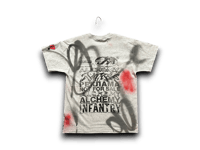 Image 2 of custom upcycled reworked screen print NJ Devils gray T shirt - Sade Adu