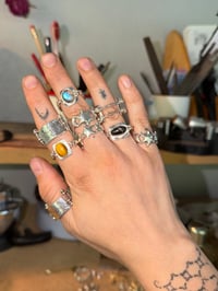 Image 4 of Silver Swivel Ring with Tiger Eye