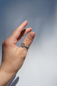 Image 5 of Silver Single Circuitry Joint Band