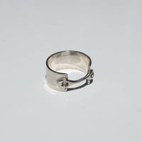 Image 2 of Silver Single Circuitry Joint Band