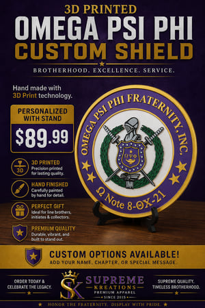 Omega customized 3D Shield w stand