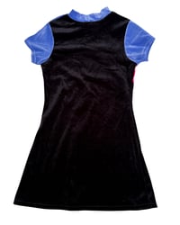 Image 3 of Vintage Velvet Mock Neck Mini Dress-10