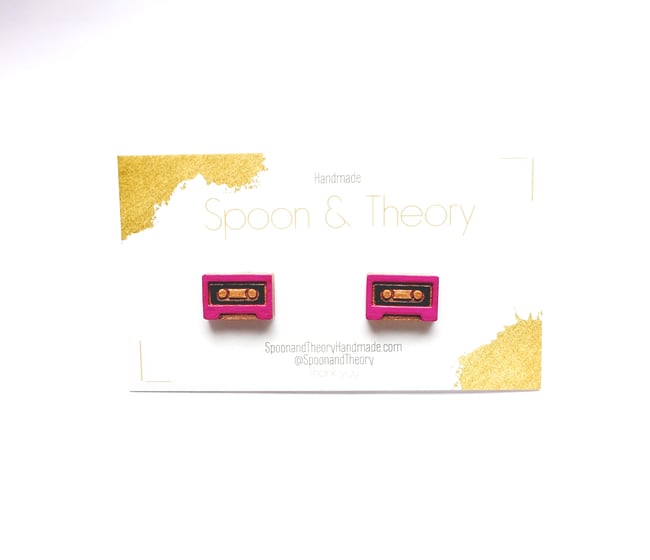 Summer Mixtape Side B - Cassette Tape Studs 