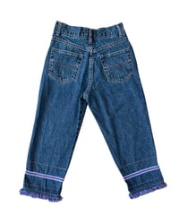 Image 3 of Vintage Rt.66 Embroidered Denim Capris-8