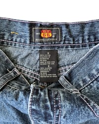 Image 5 of Vintage Rt.66 Embroidered Denim Capris-8
