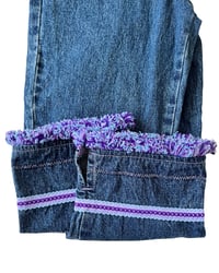Image 6 of Vintage Rt.66 Embroidered Denim Capris-8
