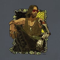 Johnny Silverhand sticker/print
